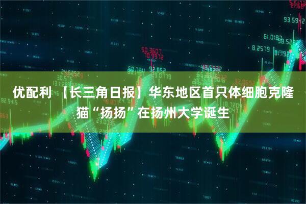 优配利 【长三角日报】华东地区首只体细胞克隆猫“扬扬”在扬州大学诞生